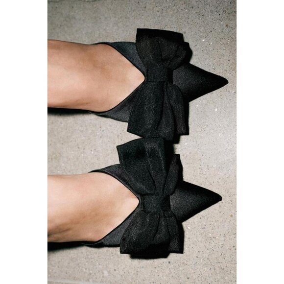 ZARA BOW HEEL SHOES - Picture 4 of 9